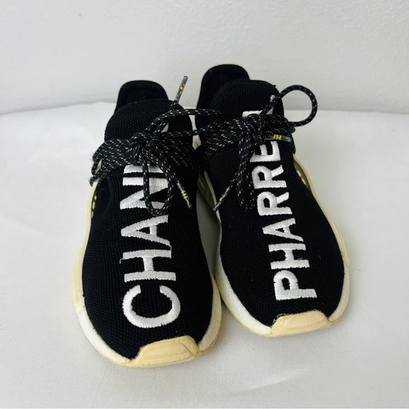 Adidas Human Race NMD Pharrell x Chanel Black Sneakers Shoes - Picture 12 of 13